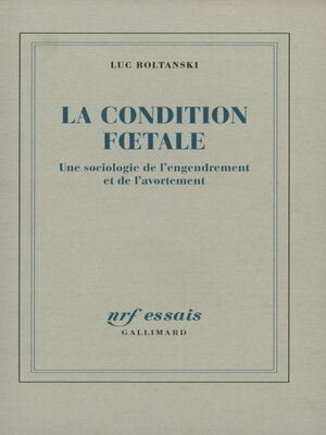 cover image of La Condition fœtale